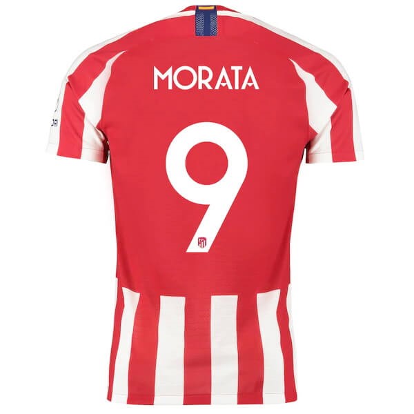 Tailandia Camiseta Atletico Madrid NO.9 Morata Primera equipación 2019-2020 Rojo